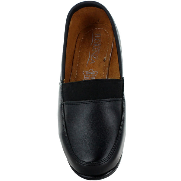 ANRO ZAPATO MOCASIN DESCANSO RESORTE PIEL NEGRO MUJER 51557