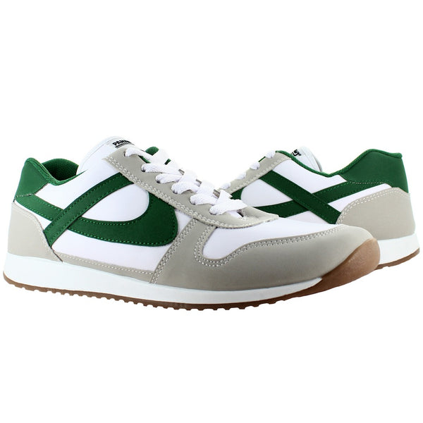 PANAM TENIS CORRER BLANCO/VERDE/GRIS PARA HOMBRE 70035