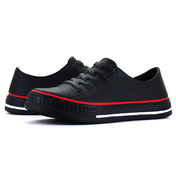 URUS TENIS CASUAL NEGRO TIPO CONVERSE PARA MUJER 71785
