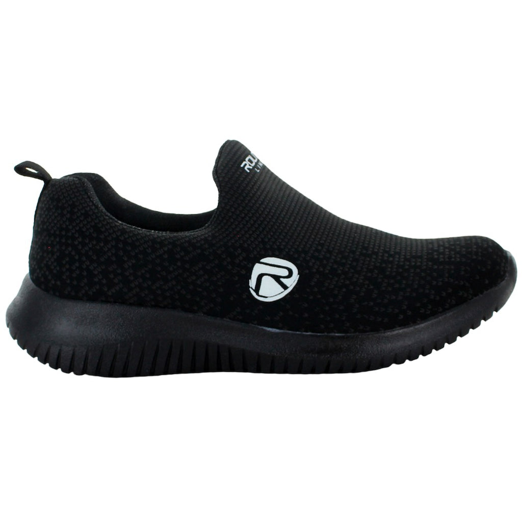 ROUTE TENIS SLIP ON LIGERO COMODO TEXTIL NEGRO JUVENIL 74141