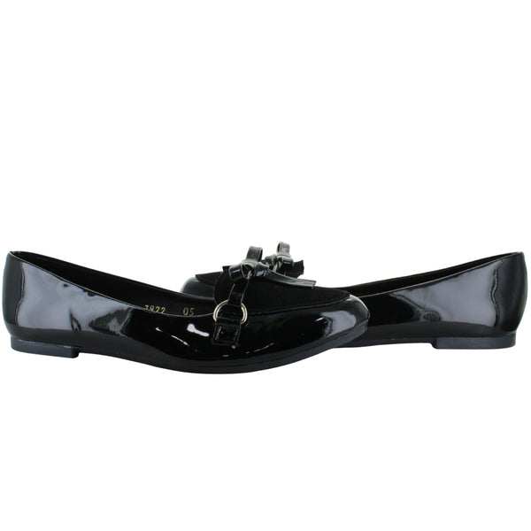 IVI LOVE BALERINA FLAT MODA FIESTA CHAROL MOÑO MUJER 74333