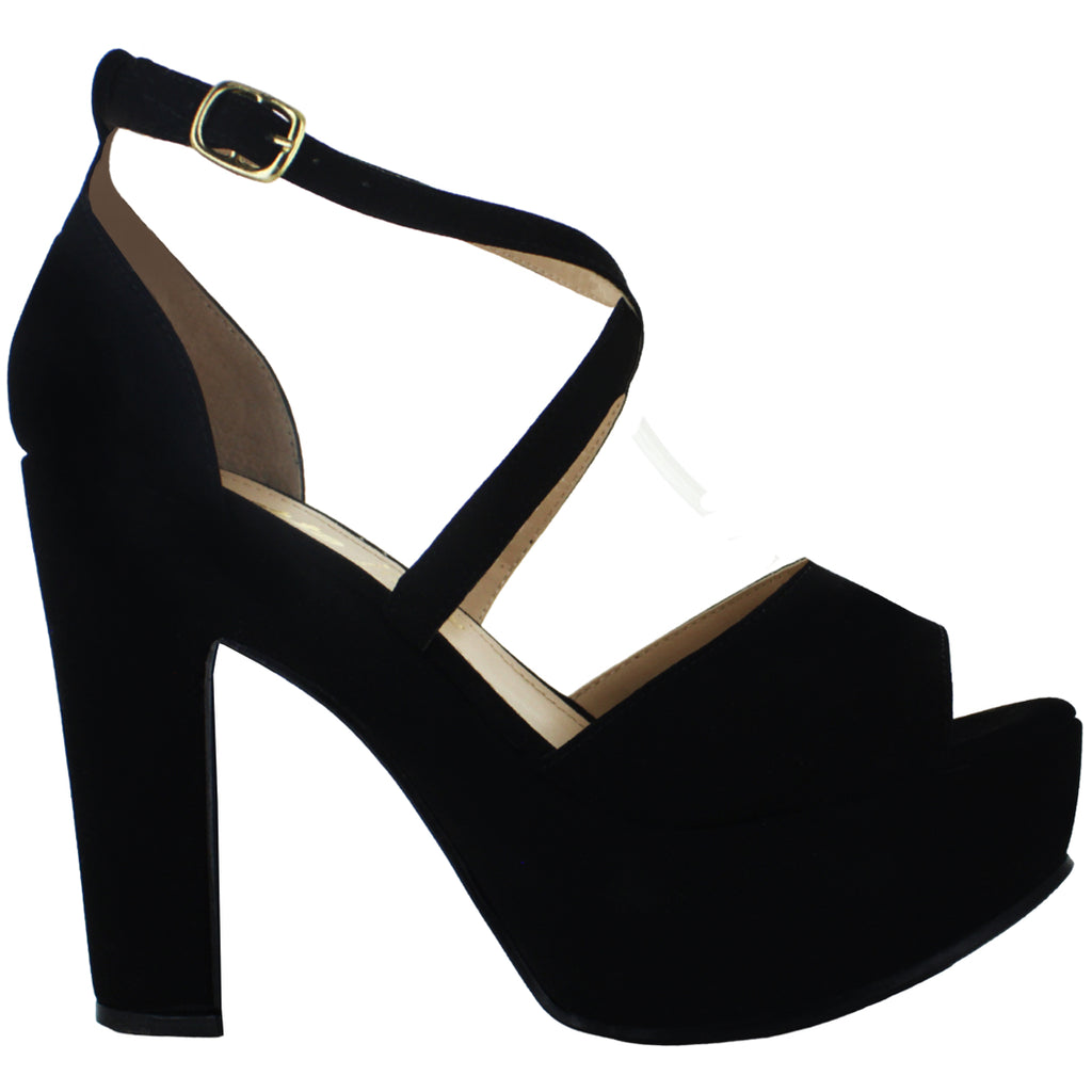 FRATTA SANDALIA ELEGANTE PLATAFORMA TACON ANCHO MUJER 74484