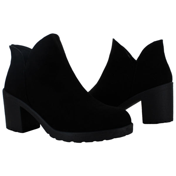 LYKOS BOTIN ELEGANTE CASUAL VESTIR NEGRO POLIPIEL MUJER 74526