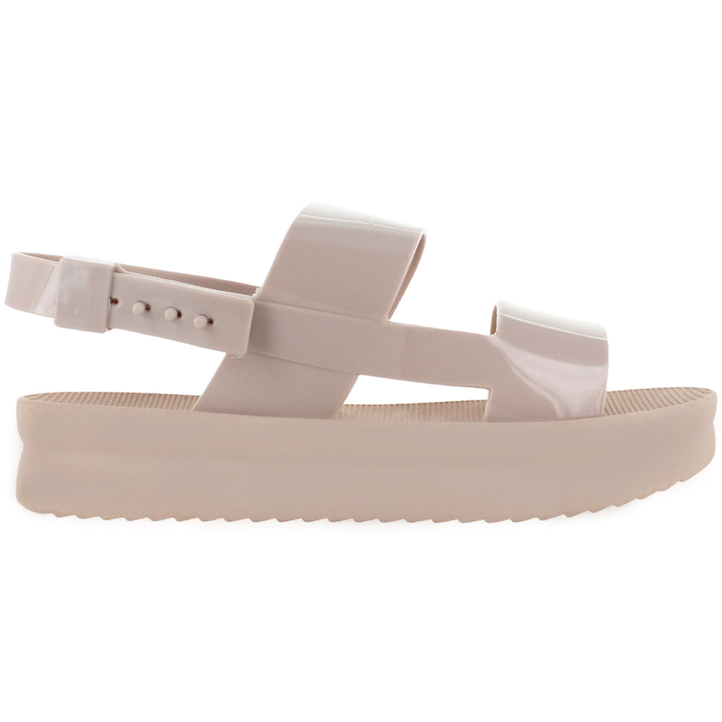 TOP MODA SANDALIA TIRA AJUSTABLE BEIGE MUJER 75358