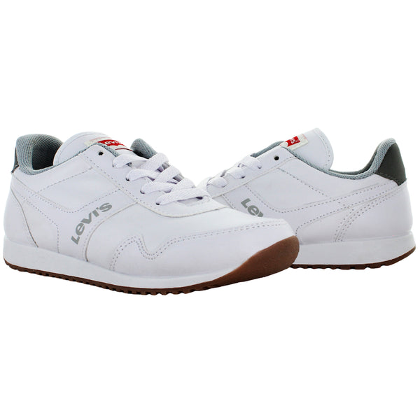 LEVI'S TENIS ESCOLAR AGUJETA SIMILPIEL BLANCO JUVENIL 76069