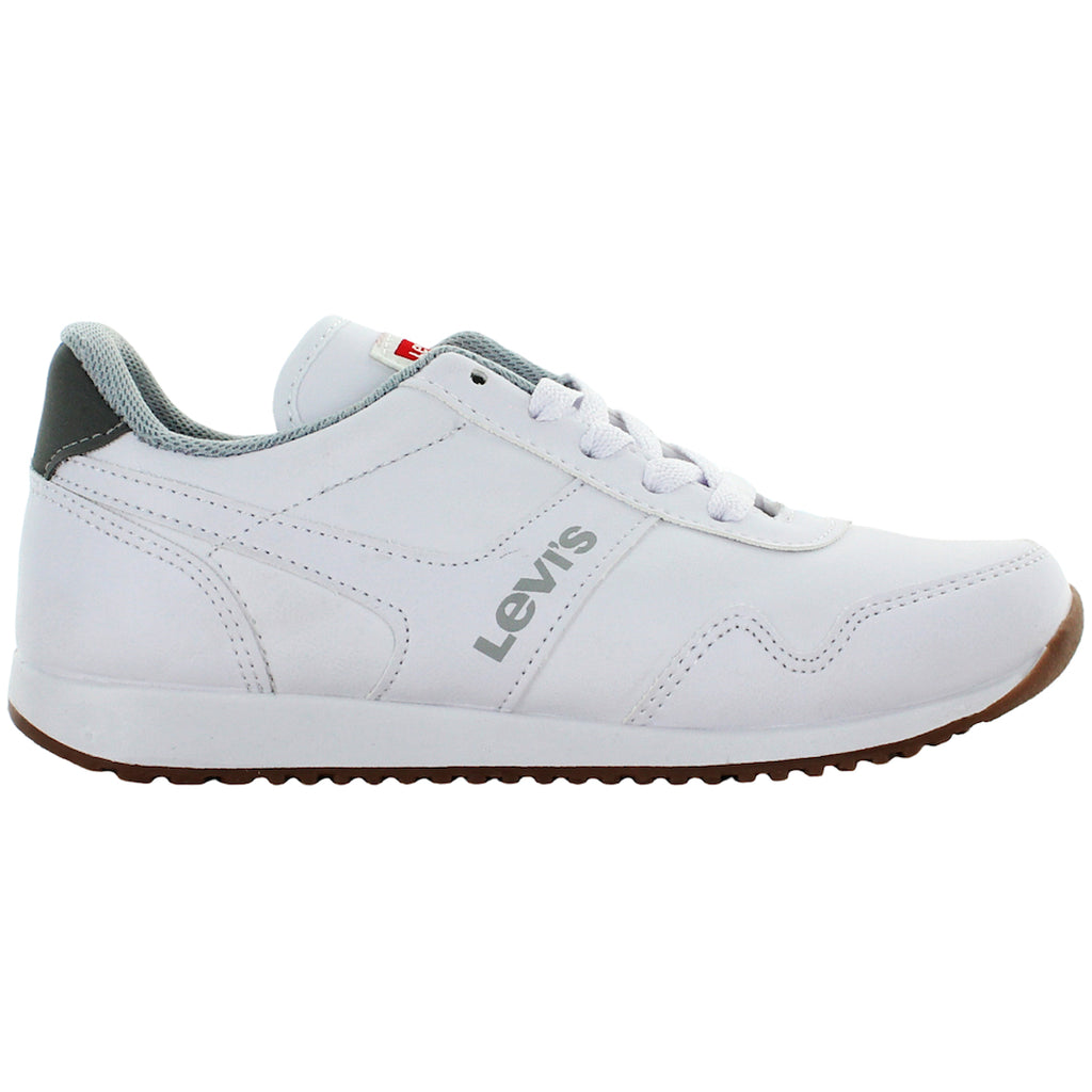 LEVI'S TENIS ESCOLAR AGUJETA SIMILPIEL BLANCO JUVENIL 76069