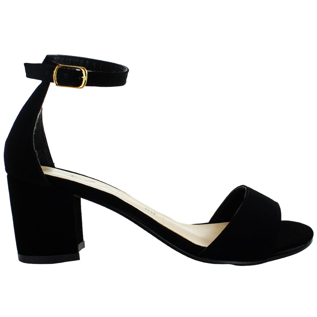 PINK LATTE SANDALIA TACON TACTOPIEL NEGRO MUJER 76120