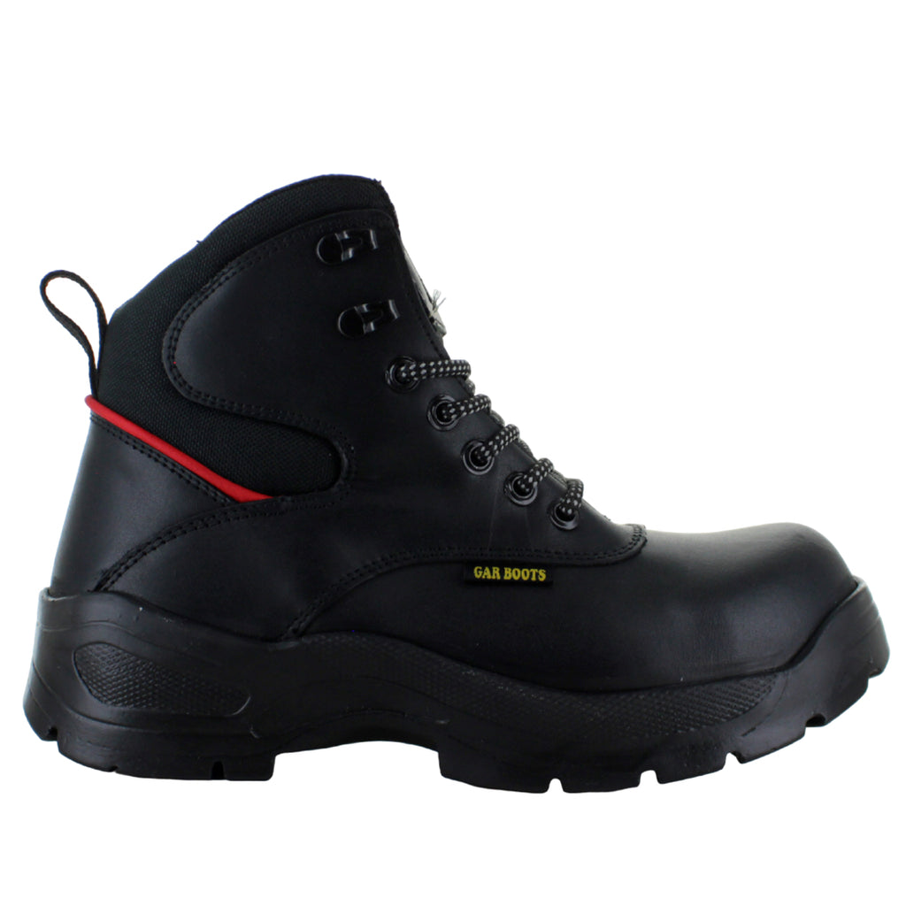 GAR BOOTS SHOES BOTA CASQUILLO NEGRO/ROJO PARA HOMBRE 76849