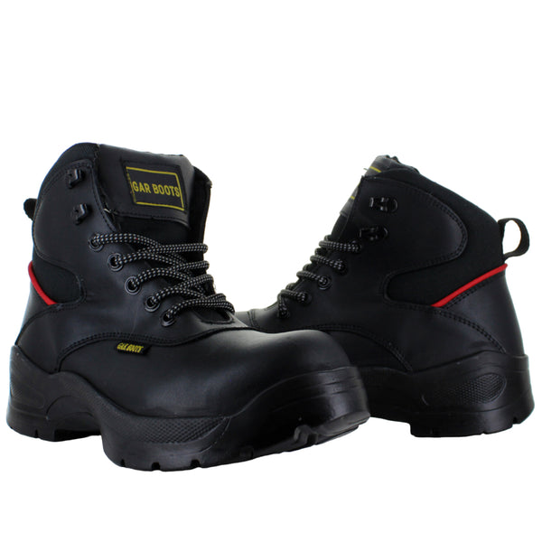 GAR BOOTS SHOES BOTA CASQUILLO NEGRO/ROJO PARA HOMBRE 76849