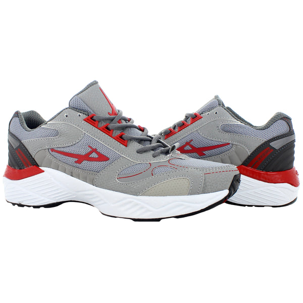 PONTIAC TENIS CORRER GRIS/OXFORD/ROJO PARA HOMBRE 77199