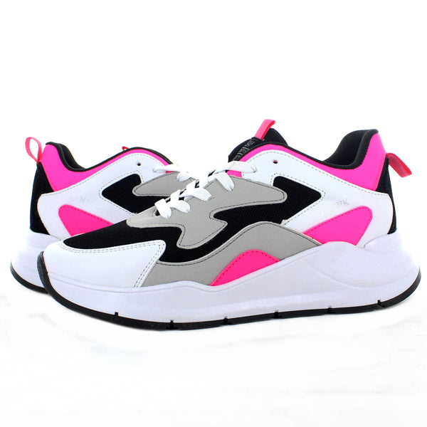 MISS PINK TENIS URBANO NEGRO/BLANCO/ROSA/GRIS PARA MUJER 77259