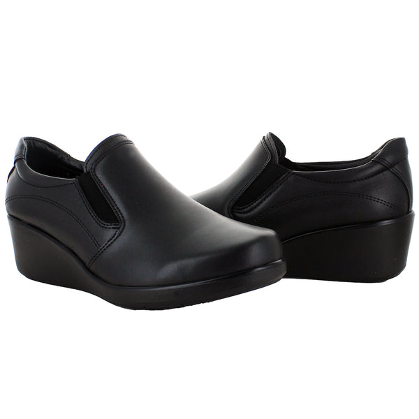 VITALIA ZAPATO CUÑA ECOPIEL NEGRO MUJER 78630