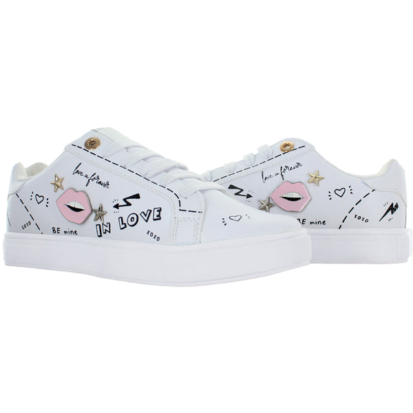GOSH TENIS CASUAL MODA CONFORT POLIPIEL BLANCO MUJER 78680