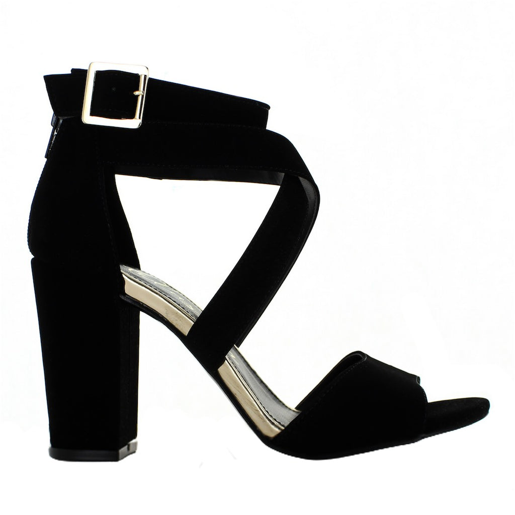 CLASBEN SANDALIA TACON NEGRO PARA MUJER 79718