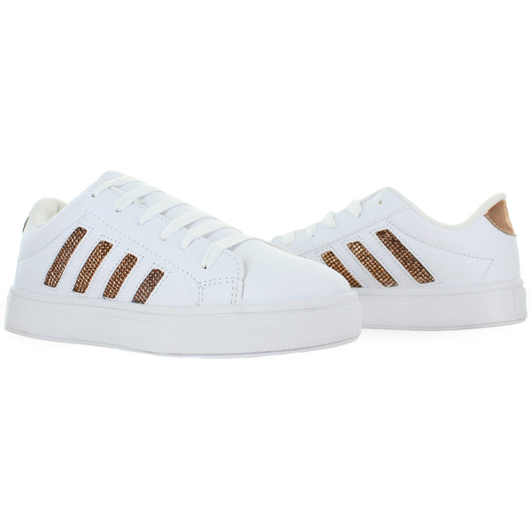 ZIZUS TENIS SNEAKERS MODA CASUAL POLIPIEL ORO JUVENIL 80094