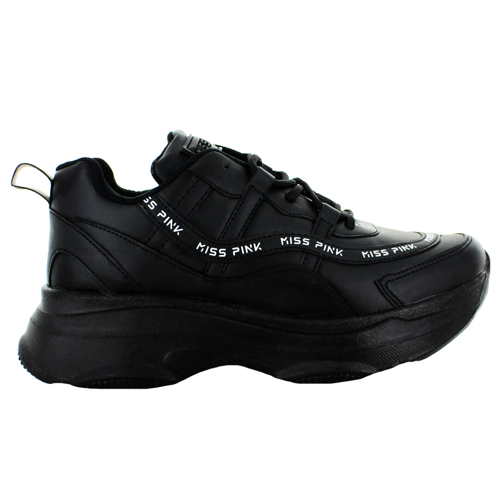 MISS PINK TENIS CASUAL NEGRO PARA MUJER 80188