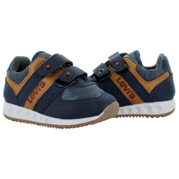 LEVIS TENIS VELCRO MEZCLILLA MARINO NIÑO 81071