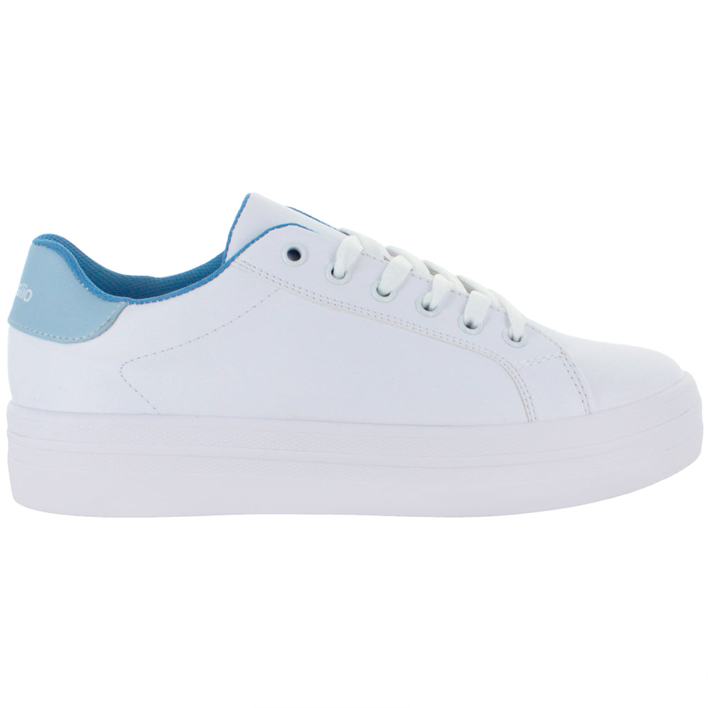 STEPGIO TENIS AGUJETAS MODA POLIPIEL JUVENIL BLANCO 81087