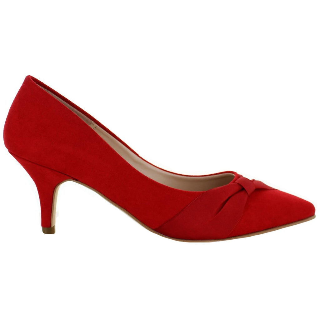 GINA LOREN ZAPATILLA TACON AGUJA ROJO MUJER 81098