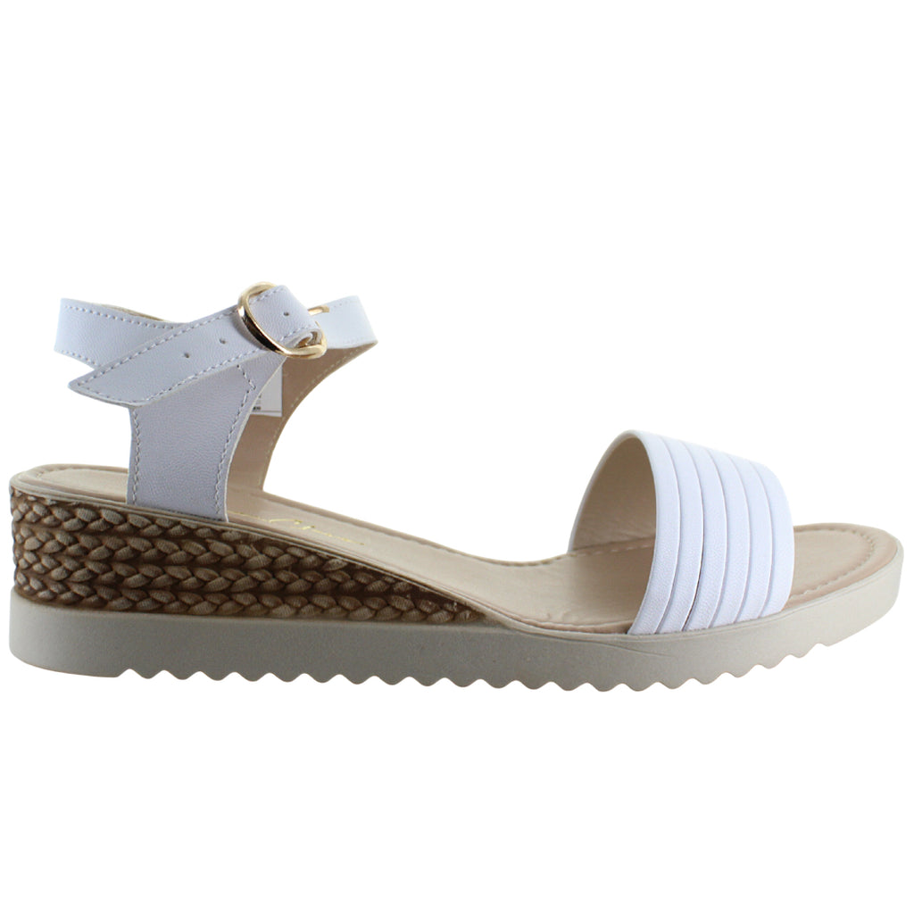BEEN CLASS SANDALIA CUÑA CASUAL ELEGANTE HEBILLA MUJER 81219