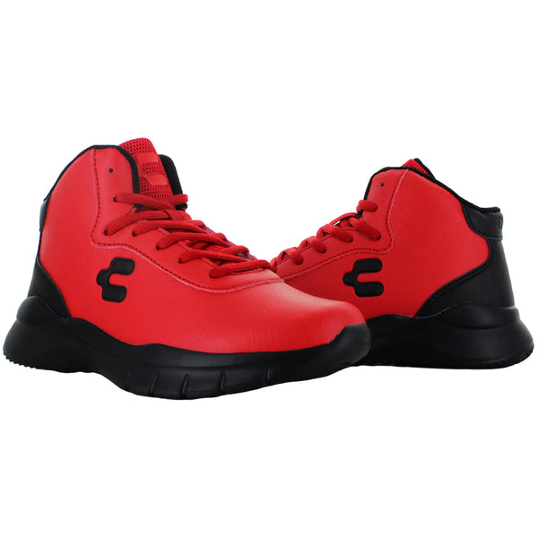 CHARLY TENIS BOTA BASKET ROJO ECOPIEL NIÑO 82005