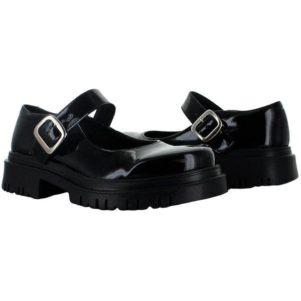 GREEN LOVE ZAPATO ESCOLAR CHAROL NOVA NEGRO JUVENIL 82039