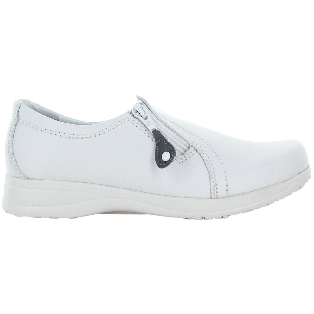 DR SHOLLS ZAPATO MEDICO CIERRE PIEL BLANCO MUJER 82073