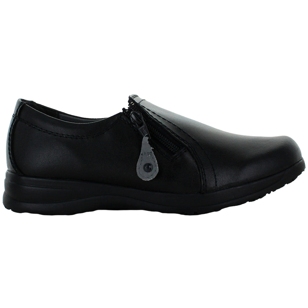 DR SHOLLS ZAPATO COMODO CIERRE PIEL NEGRO MUJER 82074