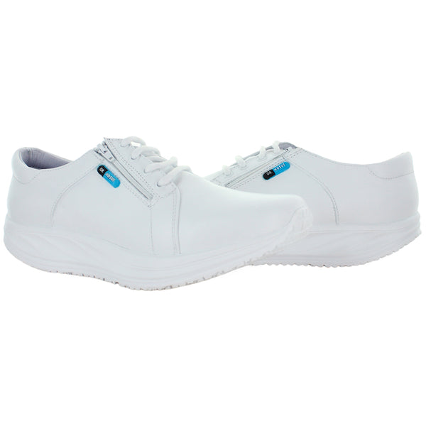 DR HOSUE ZAPATO CIERRE ENFERMERIA PIEL BLANCO MUJER 82078