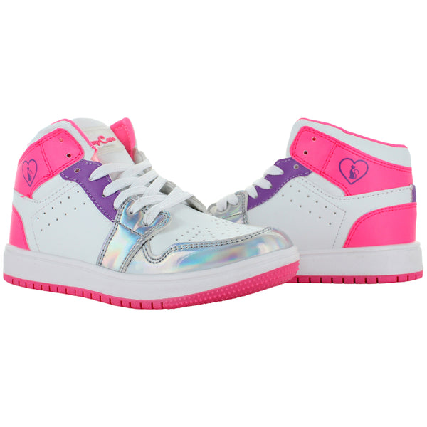 BABY CATS TENIS BOTA BASKET ECOPIEL BLANCO NIÑA 82273