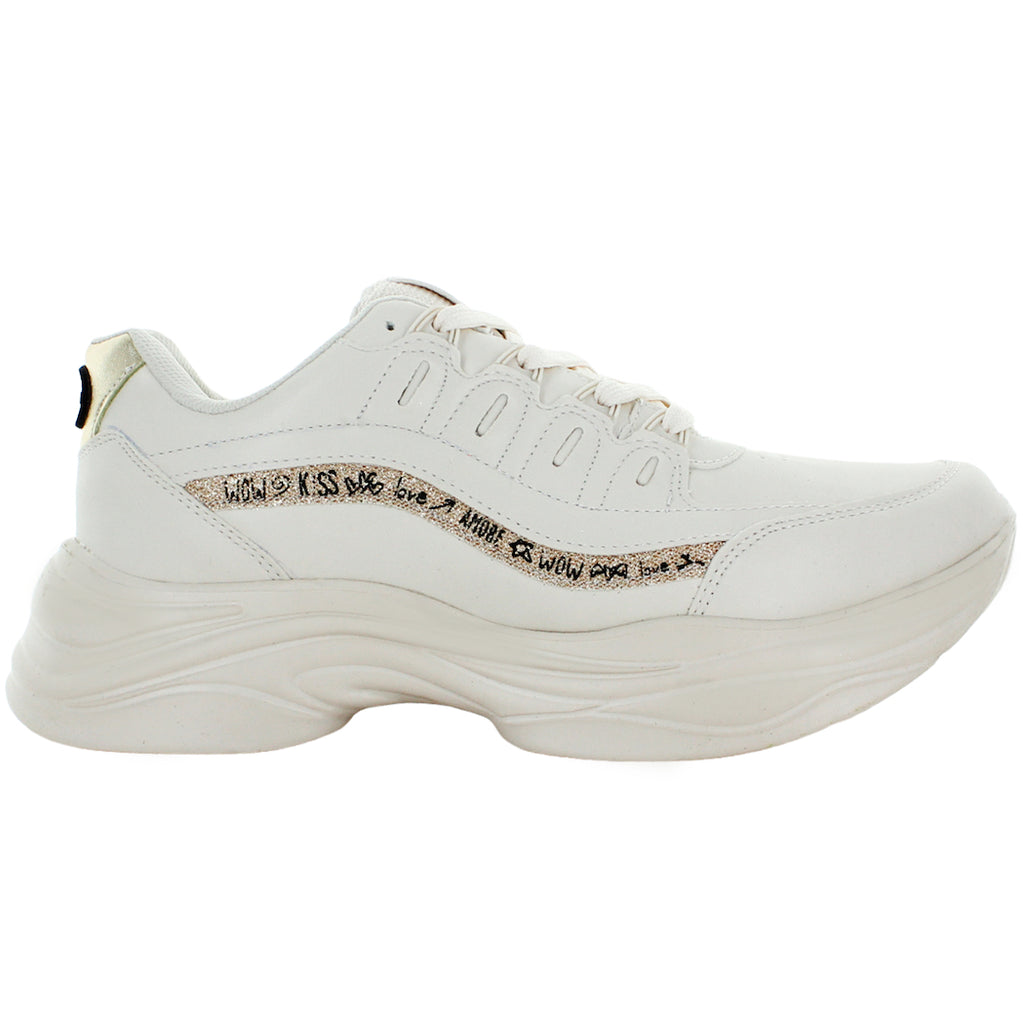 CLASBEN TENIS CASUAL DEPORTIVO OUTFIT MODA LATTE MUJER 82313