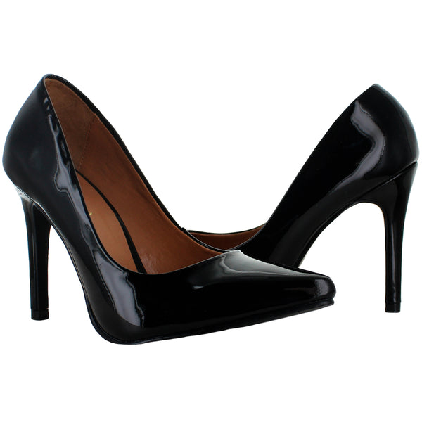 PERUGIA ZAPATILLA MODA ELEGANTE CHAROL NEGRO MUJER 82446
