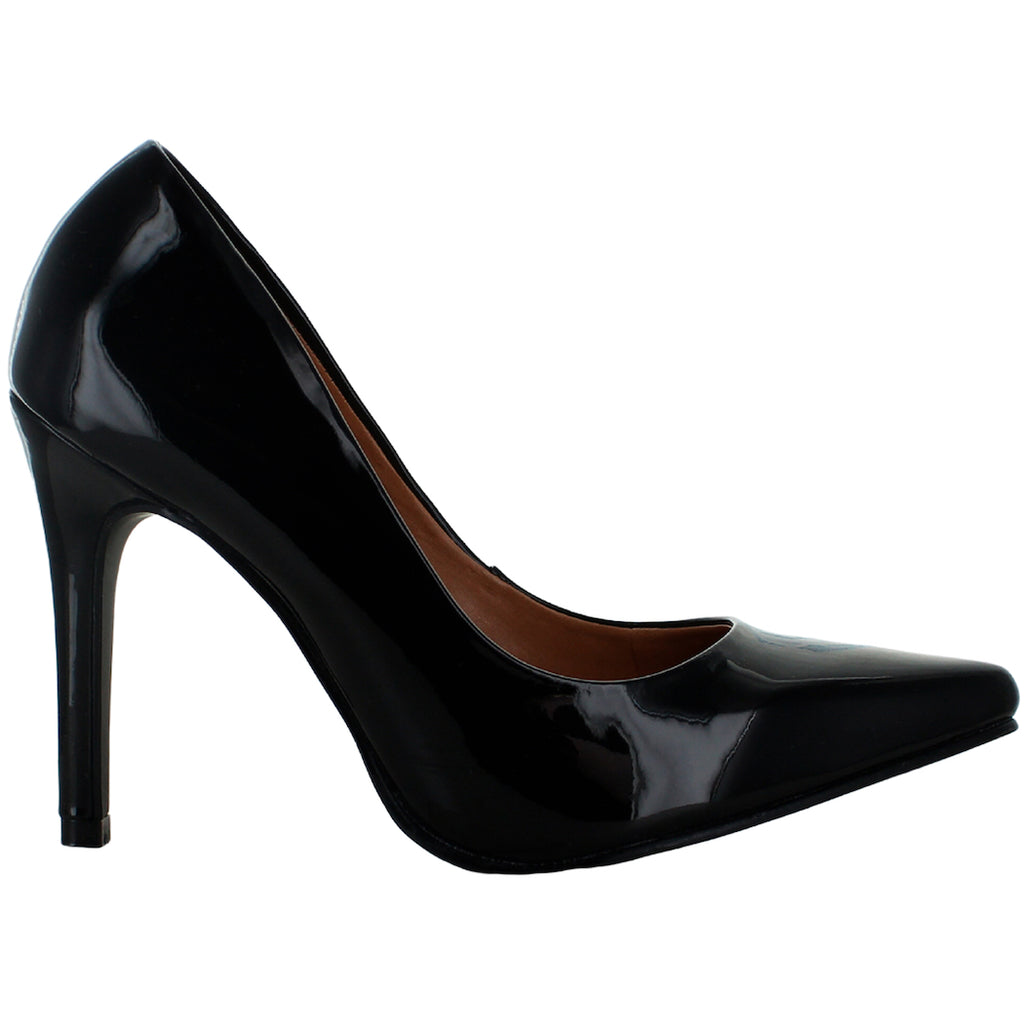 PERUGIA ZAPATILLA MODA ELEGANTE CHAROL NEGRO MUJER 82446