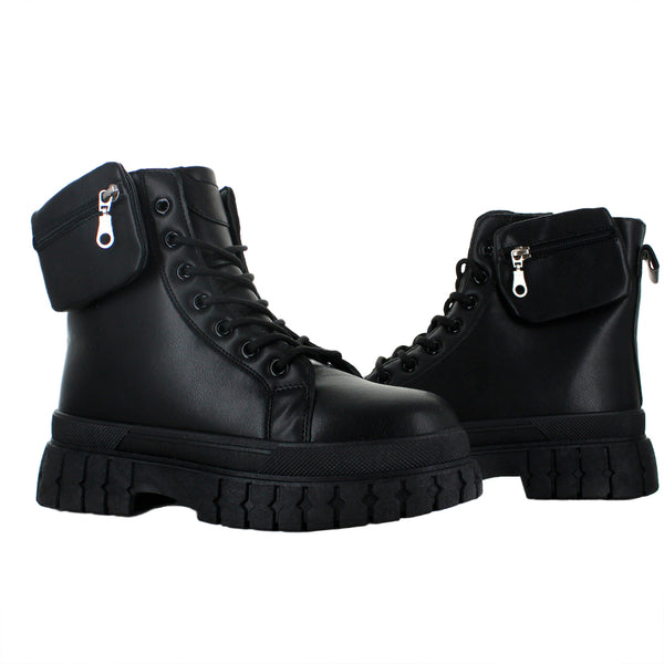 VIA URBANA BOTA CASUAL OUTDOOR POLIPIEL NEGRO MUJER 82474