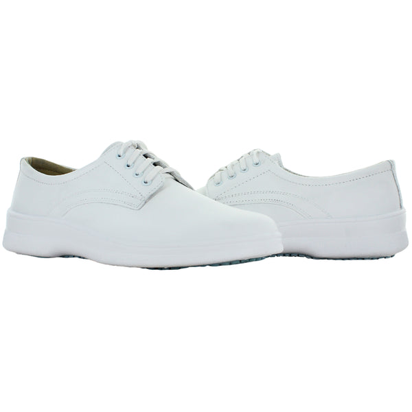 FLEXI ZAPATO PROFESIONAL CHOCLO PIEL BLANCO JUVENIL 82497