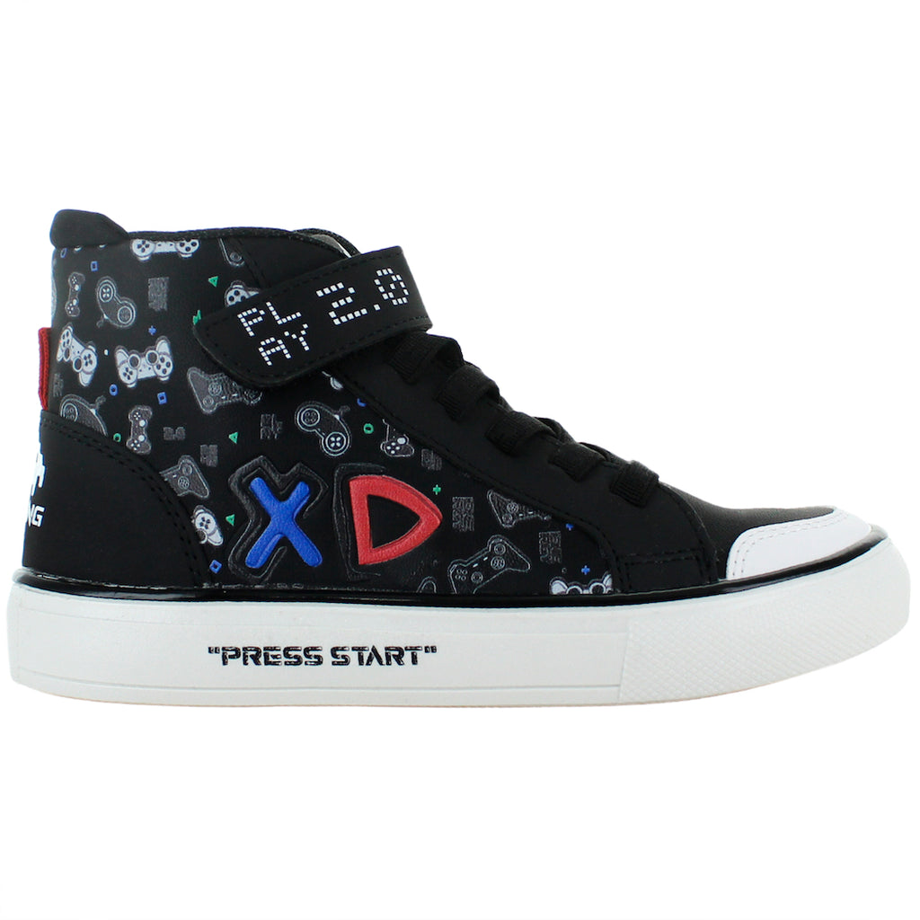 TROPICANA BOTA DISEÑO GAMER POLIPIEL NEGRO NIÑO 82654
