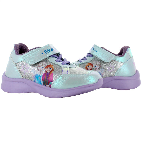 FROZEN TENIS DISEÑO CASUAL DISNEY ELSA Y ANNA PLATA NIÑA 82697