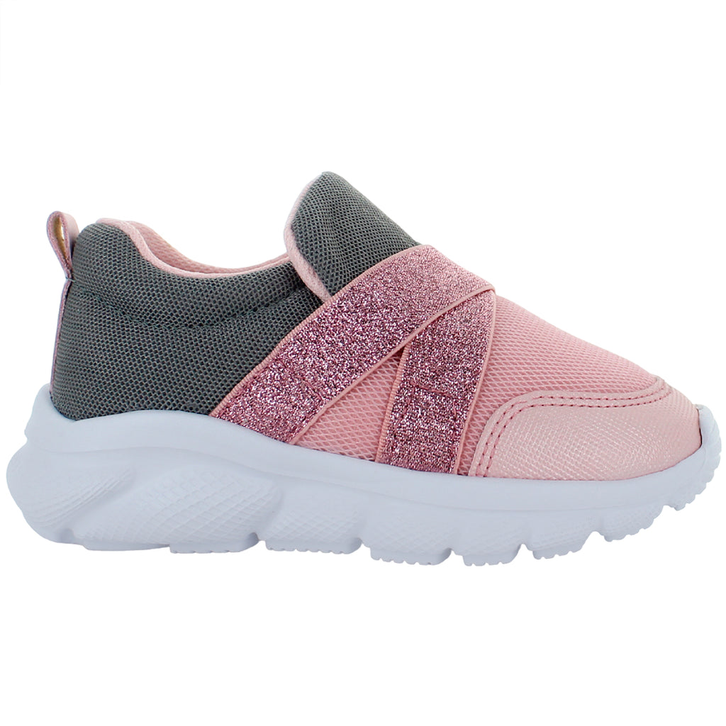 COQUETA TENIS SLIP ON CONFORT ROSA GRIS NIÑA BEBE 82869