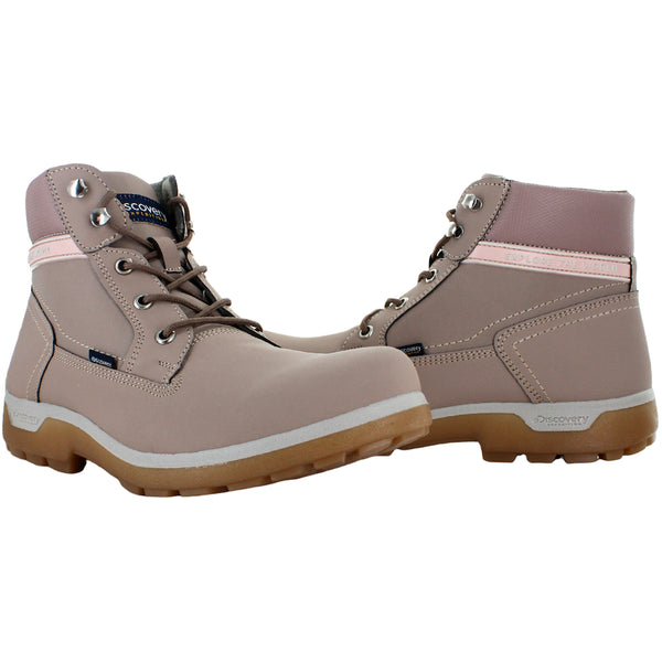 DISCOVERY CHANEL BOTA AGUJETA ECOPIEL ROSA MUJER 82997