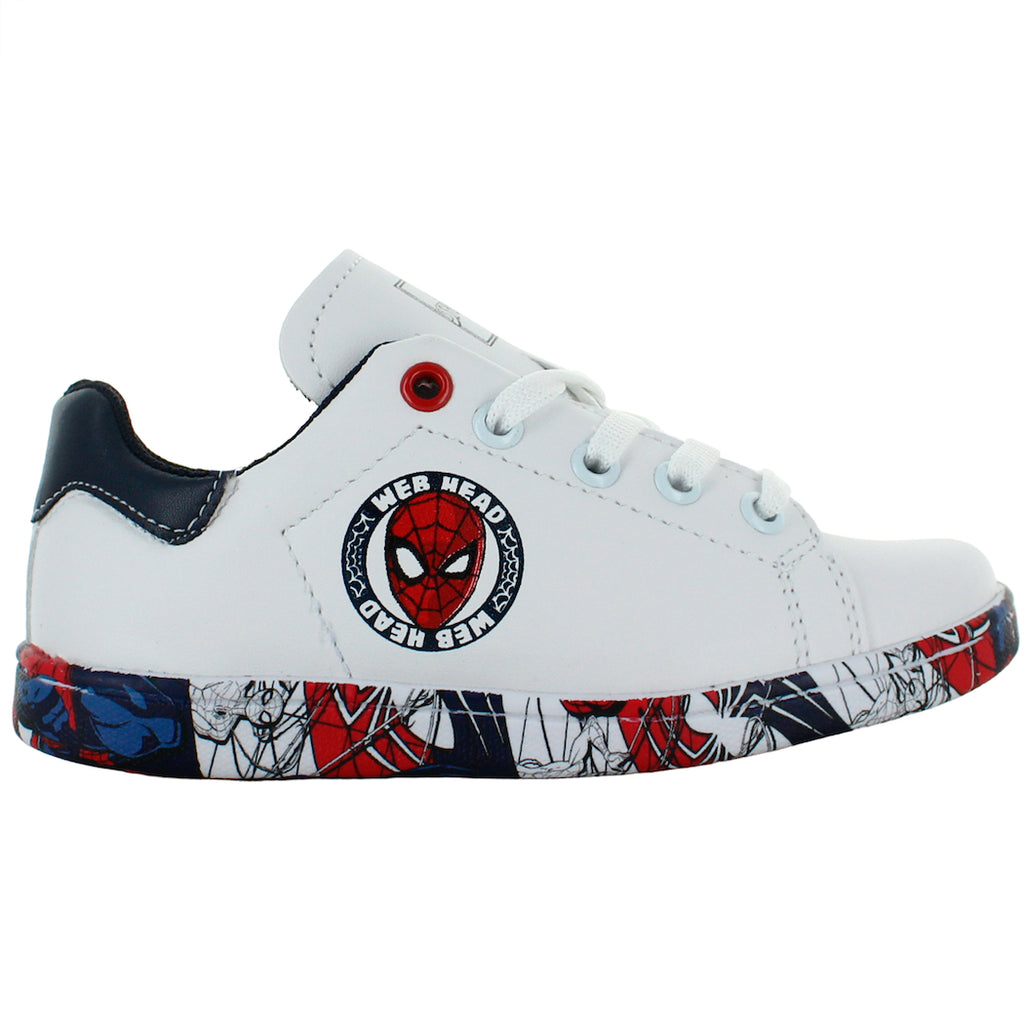 SPIDER MAN TENIS MODA VESTIR CASUAL MARVEL BLANCO NIÑO 83633