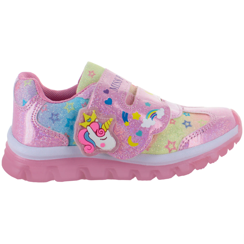 MISS PINK TENIS CASUAL UNICORNIO BRILLOS ROSA NIÑA 83730
