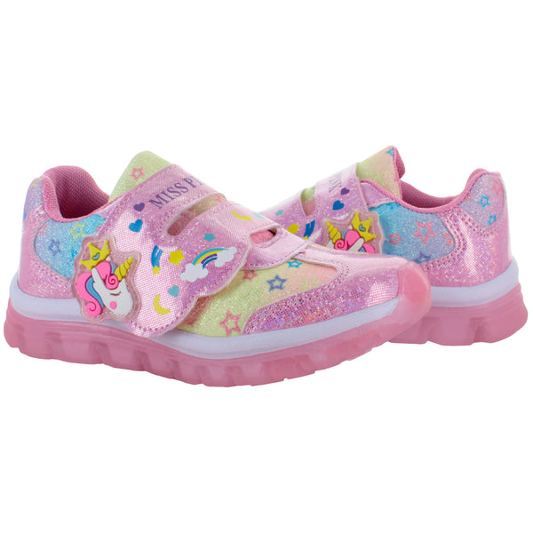 MISS PINK TENIS CASUAL UNICORNIO BRILLOS ROSA NIÑA 83730