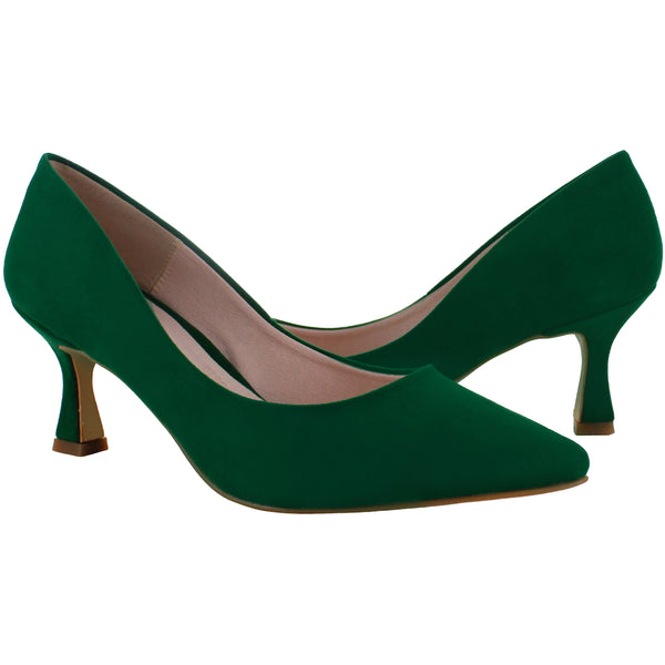 GINA LOREN ZAPATILLA VESTIR CASUAL NOBUCK VERDE MUJER 83818
