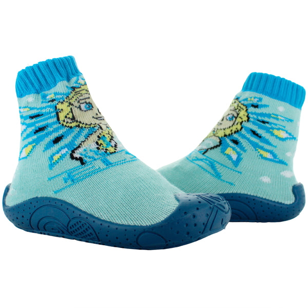 DISNEY FROZEN AQUA SHOES SUAVE CALCETIN AZUL NIÑA BEBE 84802