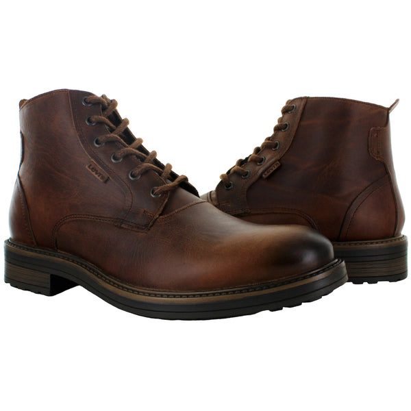 LEVIS BOTA CASUAL VESTIR ELEGANTE PIEL CAFE HOMBRE 85204