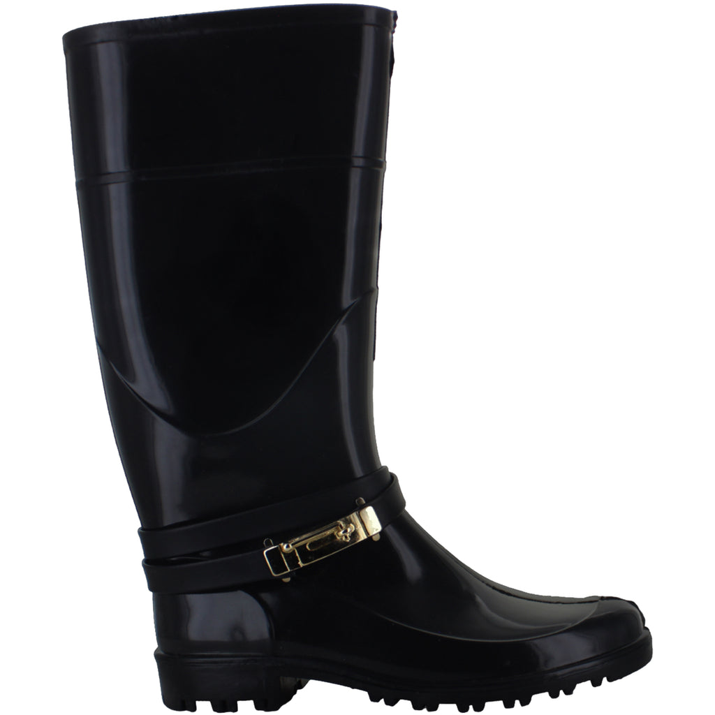 TOP MODA BOTA LLUVIA ALTA GOMA ANTIDERRAPANTE MUJER 85279