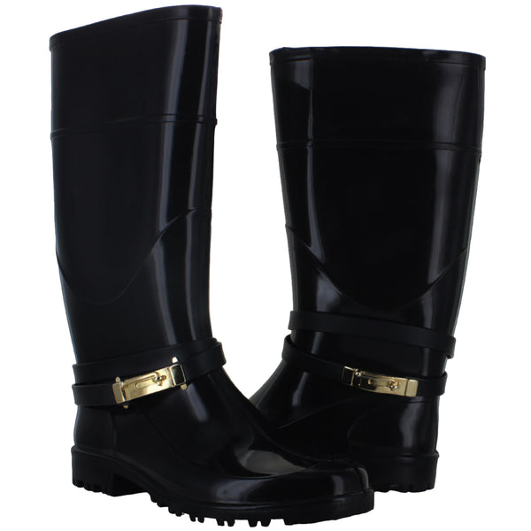 TOP MODA BOTA LLUVIA ALTA GOMA ANTIDERRAPANTE MUJER 85279