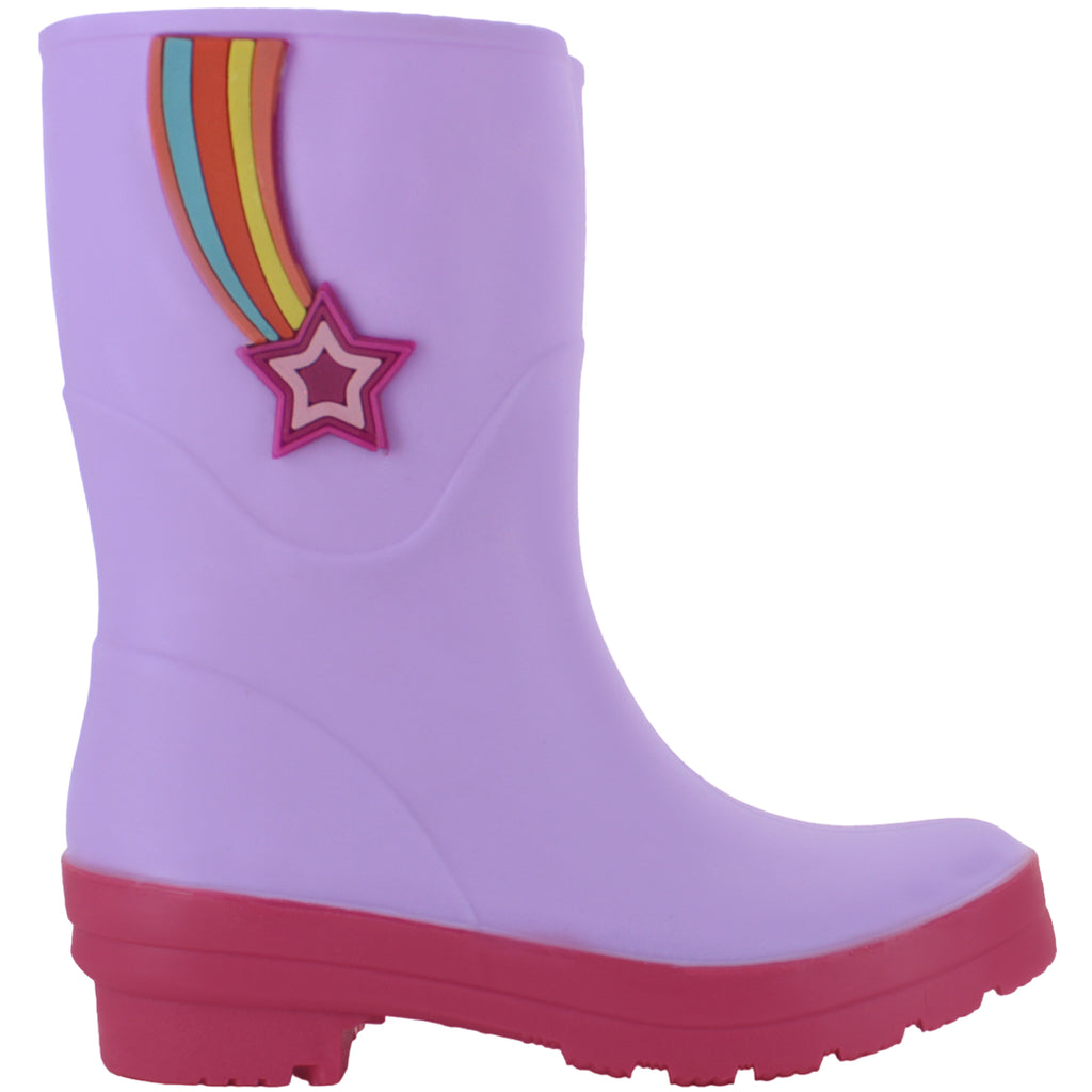 TOP MODA BOTA LLUVIA CHARCOS AGUA ARCOIRIS GOMA NIÑA 85316