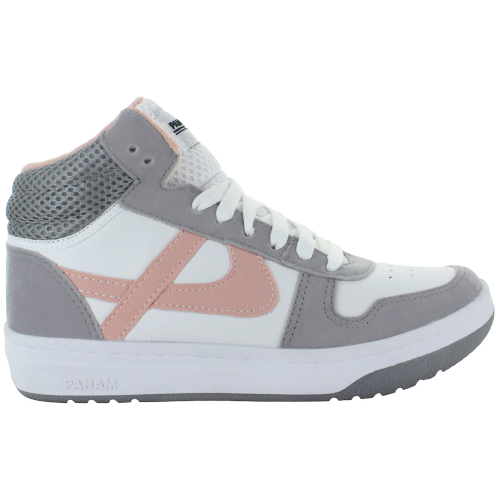 PANAM TENIS BOTA VESTIR MODA CASUAL SKATE GRIS JUVENIL 85336
