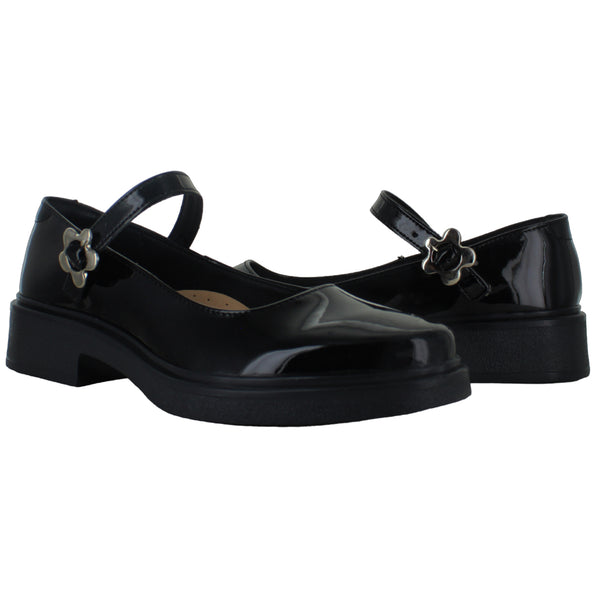 YUYIN ZAPATO ESCOLAR MODA VESTIR ELEGANTE CHAROL MUJER 85579